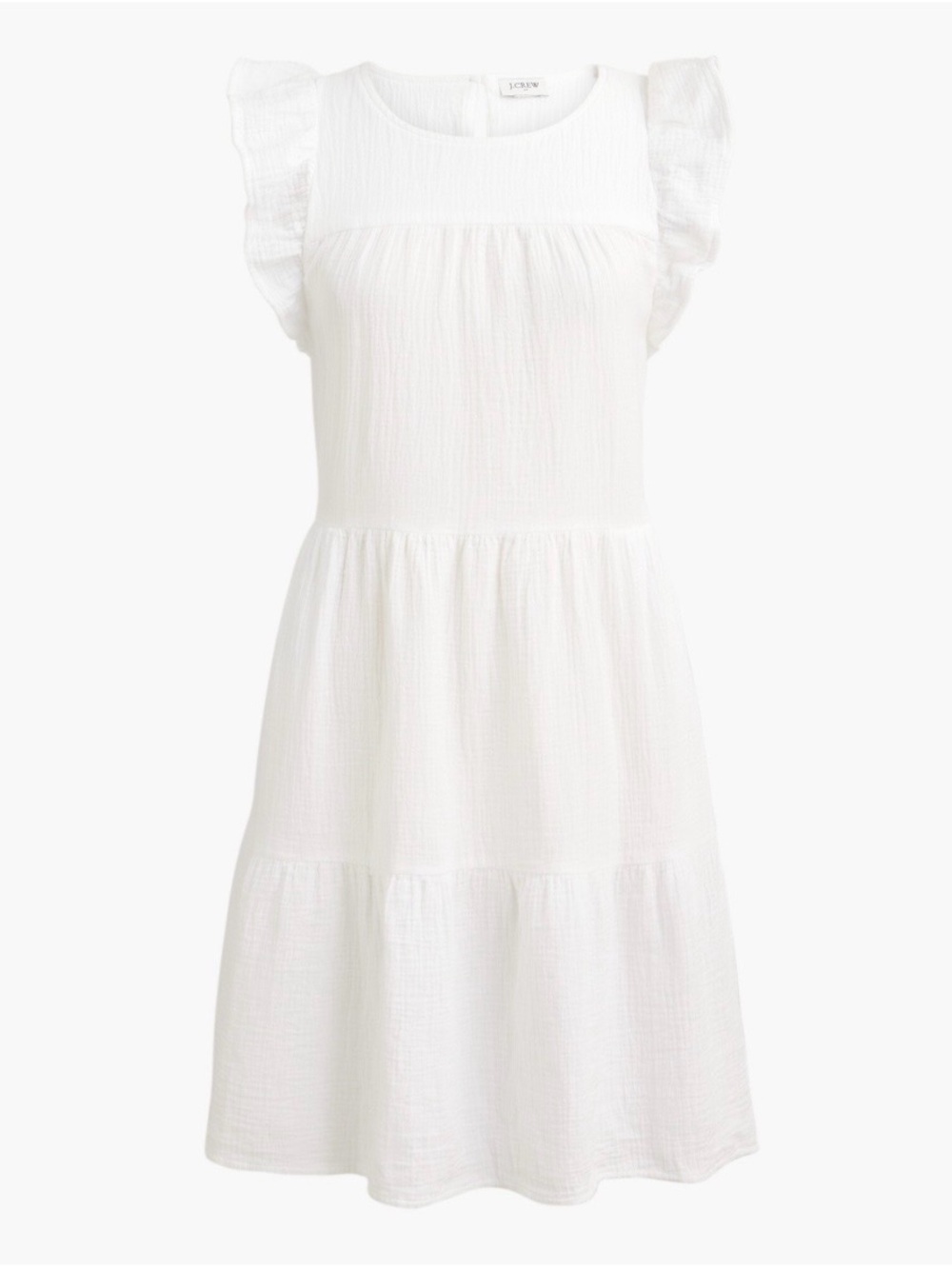 NWT J Crew Mini Gauze White Dress Size 4